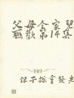 父母全家儿女大联欢第14集封面