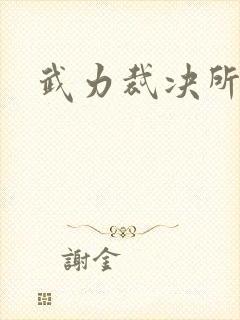 武力裁决所封面