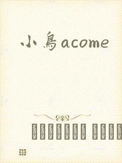 小鸟acome封面