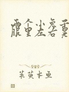 两个小兔子在衣服里左右晃