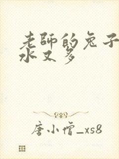 老师的兔子又软水又多