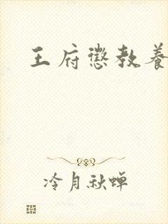 王府惩教养日常封面