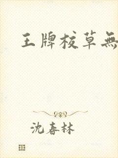 王牌校草无限爱封面