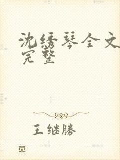 沈绣琴全文阅读完整