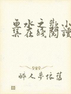 鱼水之欢小说全集在线阅读