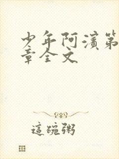 少年阿滨第13章全文封面