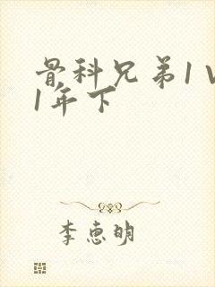 骨科兄弟1 V1年下封面