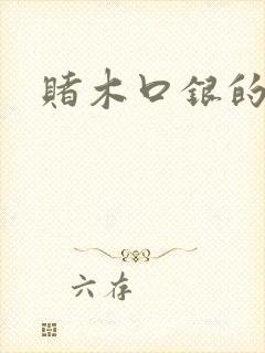 赌木口银的小说封面