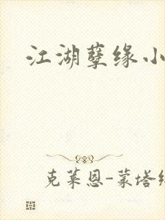 江湖孽缘小说封面