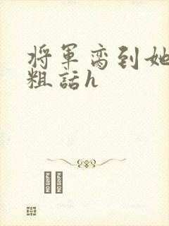 将军脔到她哭h粗话h