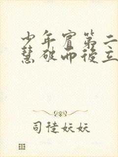 少年宾第二部珏慧破而后立