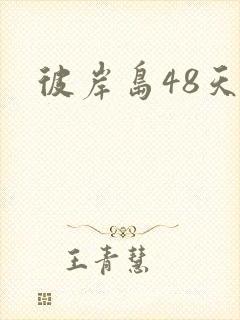 彼岸岛48天后封面