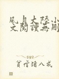 风月大陆小说全文阅读无删减