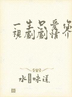 一生只爱你 电视剧剧情介绍