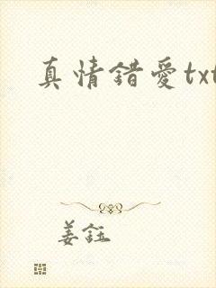 真情错爱txt