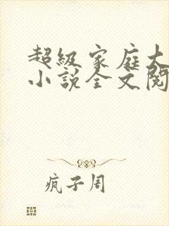 超级家庭大杂烩小说全文阅读