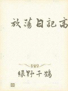 放荡日记高h封面