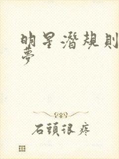 明星潜规则之皇梦