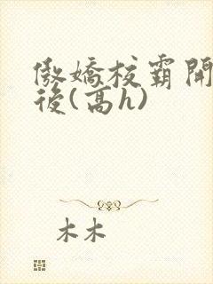 傲娇校霸开荤以后(高h)封面