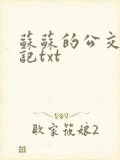 苏苏的公交车日记txt