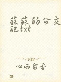 苏苏的公交车日记txt