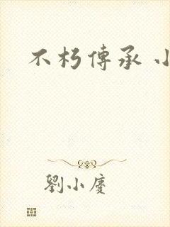 不朽传承 小说封面