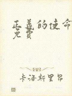 正义的使命全文免费封面