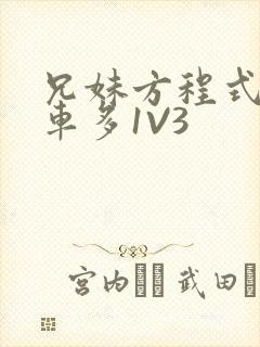 兄妹方程式多R车多1V3