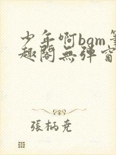 少年啊bgm笔趣阁无弹窗免费