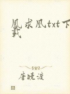 凤求凰txt下载