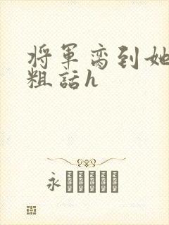 将军脔到她哭h粗话h