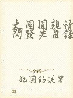 大团圆亲情会闪闪发光目录