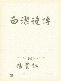 白洁后传封面