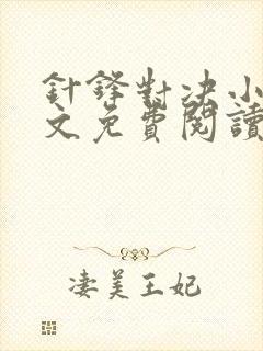 针锋对决小说全文免费阅读完整版