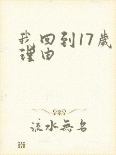 我回到17岁的理由封面