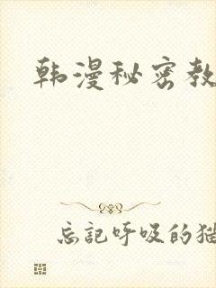 韩漫秘密教学封面