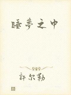 睡梦之中封面