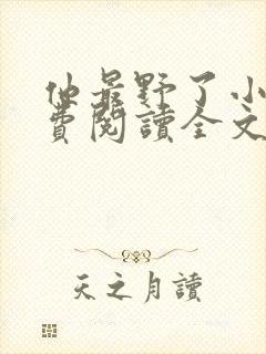 他最野了小说免费阅读全文