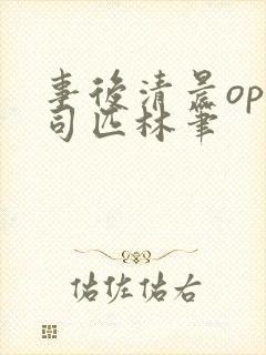 事后清晨op阿司匹林笔封面