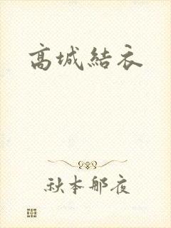 高城结衣封面