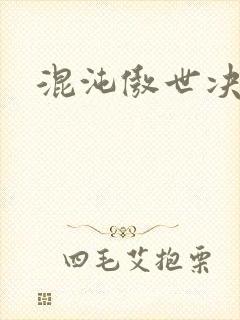 混沌傲世决封面