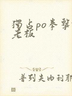 独占po拳击馆老板