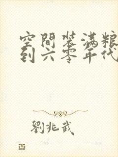 空间装满粮食回到六零年代