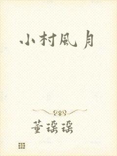小村风月封面
