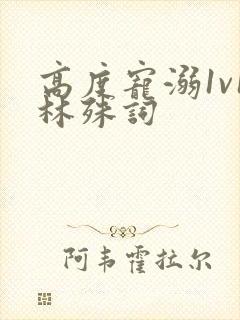 高度宠溺1v1林殊词