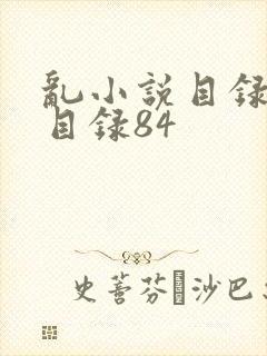 乱小说目录阅读目录84