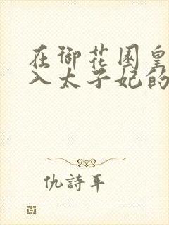 在御花园皇上进入太子妃的小说