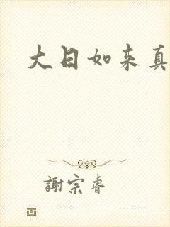 大日如来真经封面