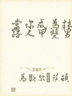 当你成为抹布文路人甲双男主封面