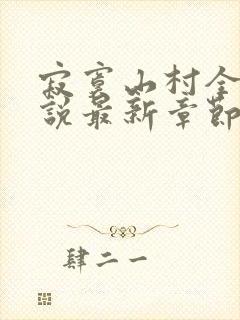 寂寞山村全部小说最新章节